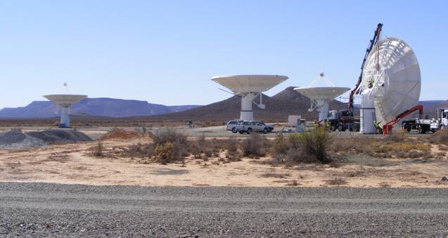 The dishes of the Karoo Array Telescope (credit: The SKA South Africa team)